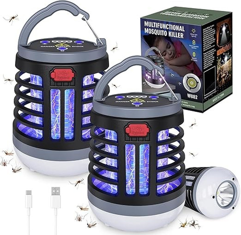 3 in 1 Indoor Bug Outdoor Mosquito Zappers, USB Rechargeable Mosquito Killer