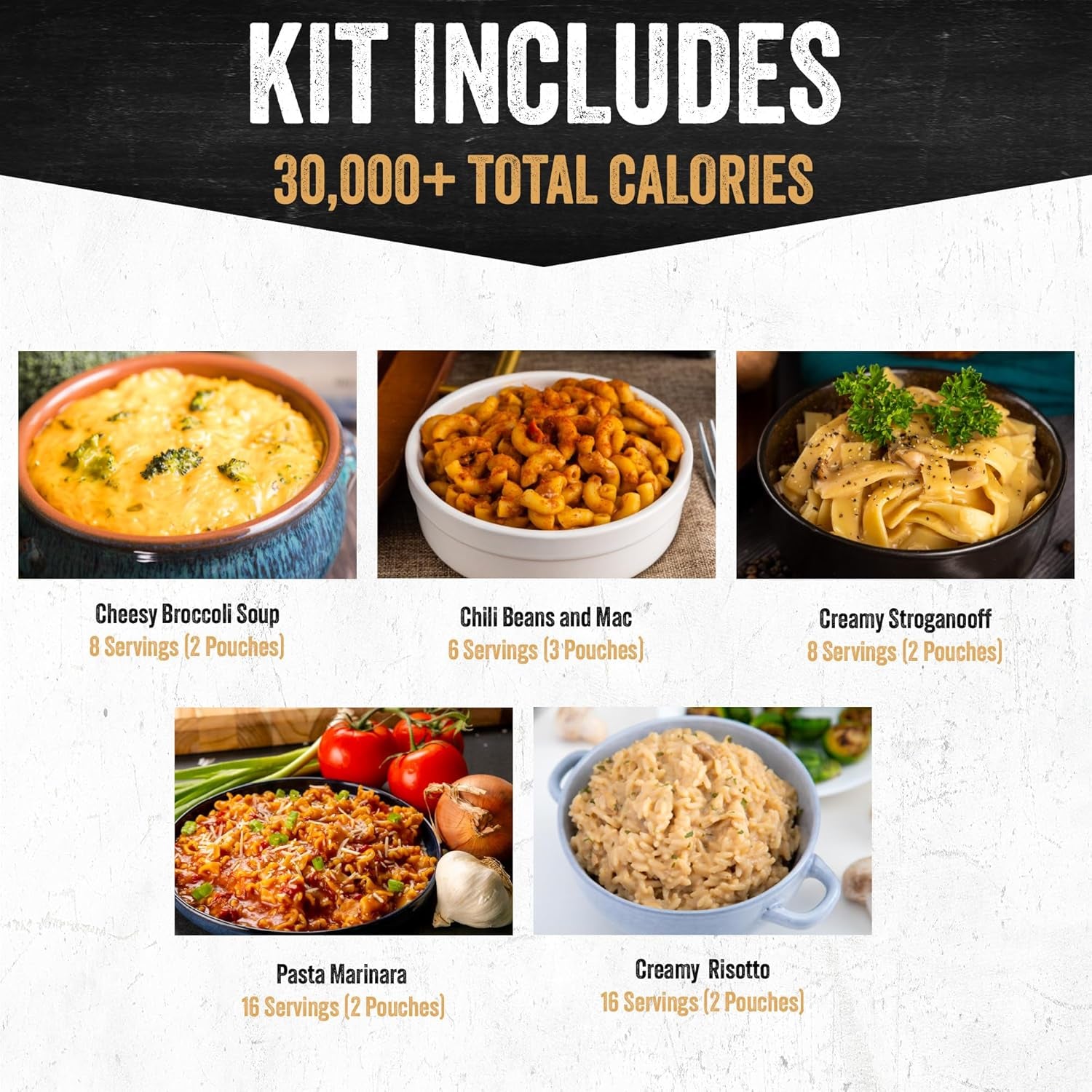 120 Serving Entree Bucket-Freeze Dried Emergency Food Supply-Survival Meals with Long Shelf Life-Prepper Essentials for Disaster, Camping, Hiking, or Outdoor Use