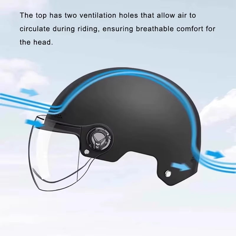 Classic Vintage Half Face Helmet for Men Women Motorcycle Scooter MTB Bike Riding