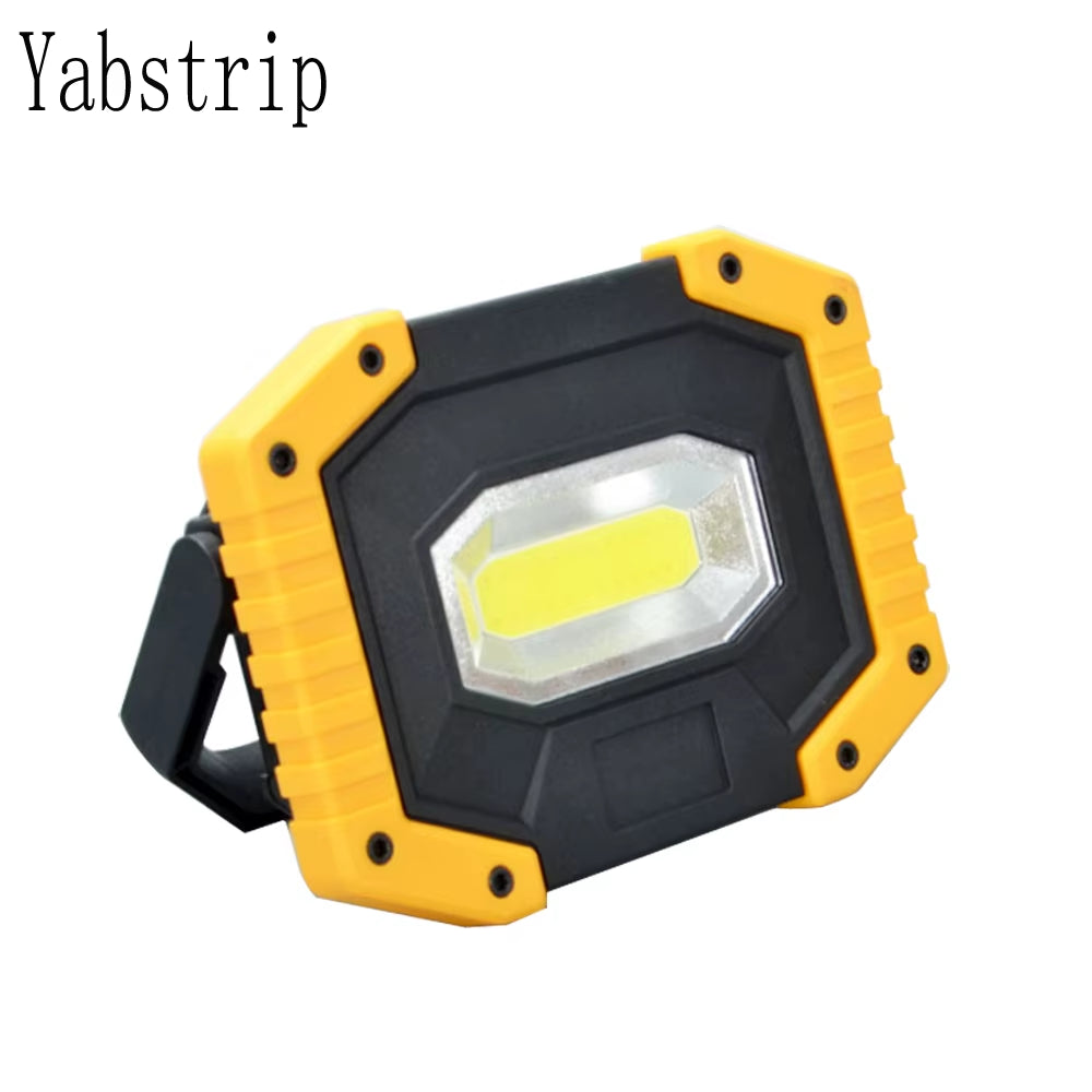 LED Work Light Lamp 18650 Rechargeable Battery Portable Lighting Searchlight for Camping Hunting Floodlight Spotlight Werklamp