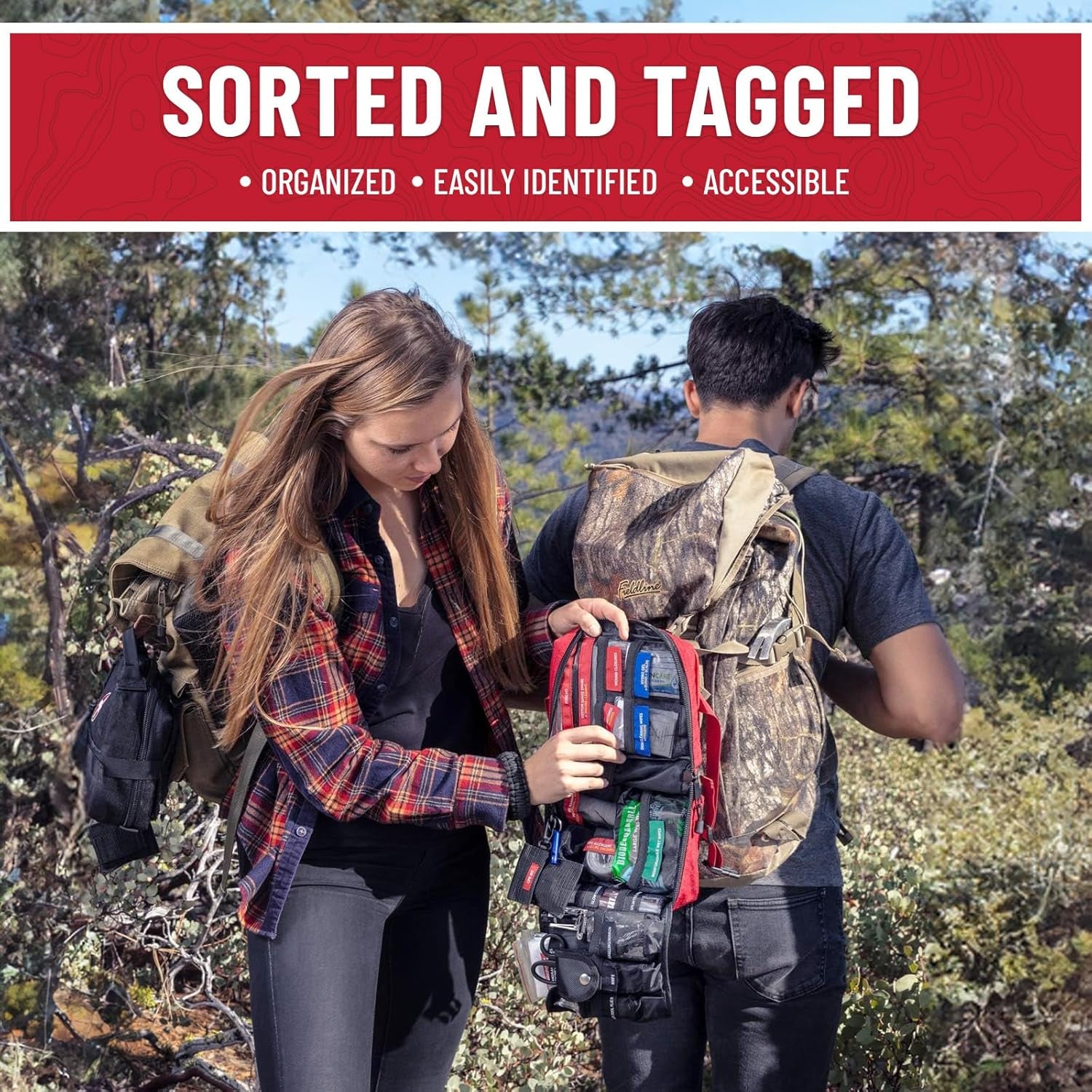 119 Pcs Comprehensive Premium Survival First Aid Kit - Medical Emergency Kit for Travel Camping Gear, Home Essentials & Outdoor Emergencies - HSA & FSA Eligible Survival Kit