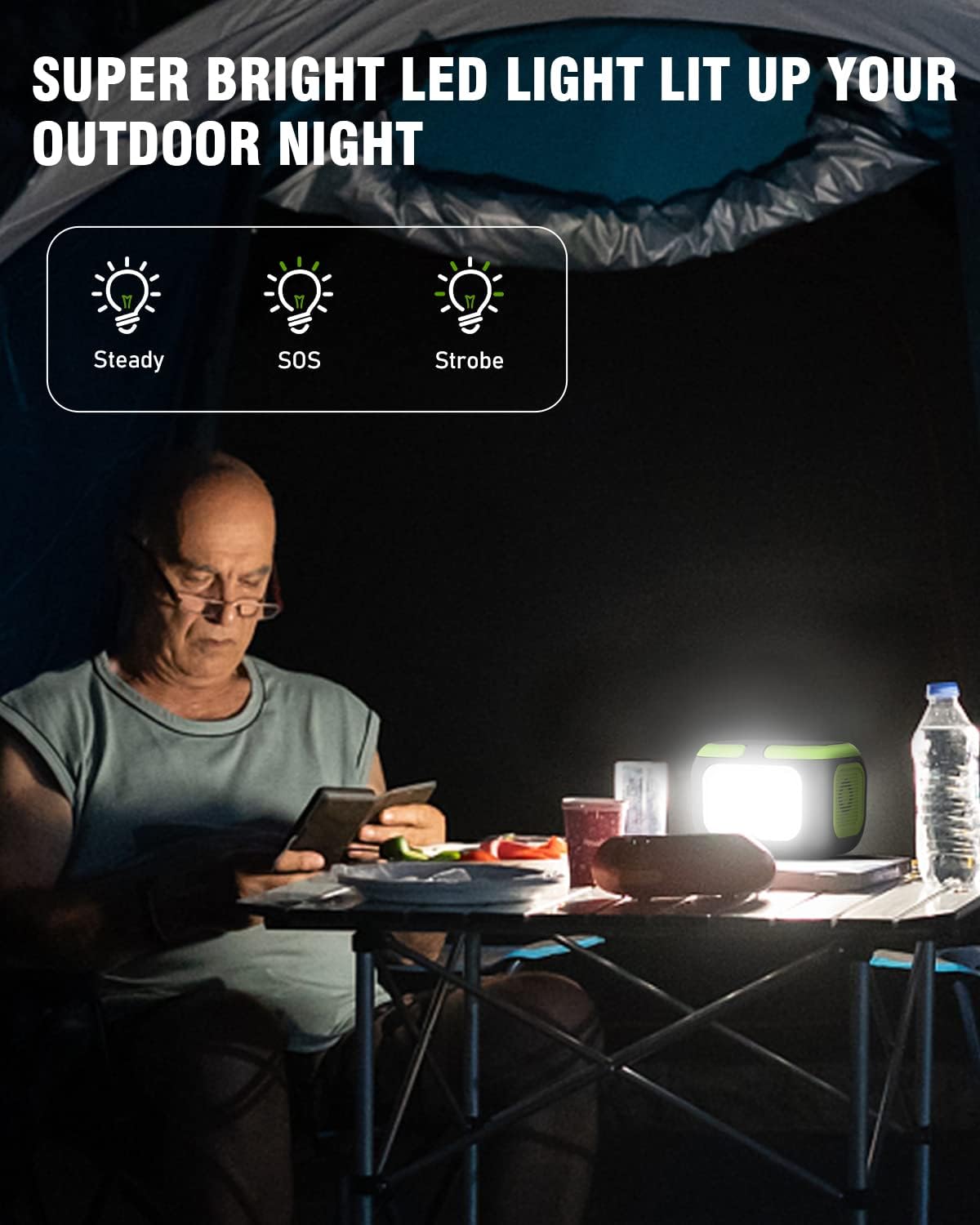 200W Portable Power Station,  42000Mah Solar Generator with 110V AC Outlet, DC, USB C, USB QC3.0, 155Wh Backup Battery Pack Power Supply for Camping Essential Road Trip Home Outdoor Emergency