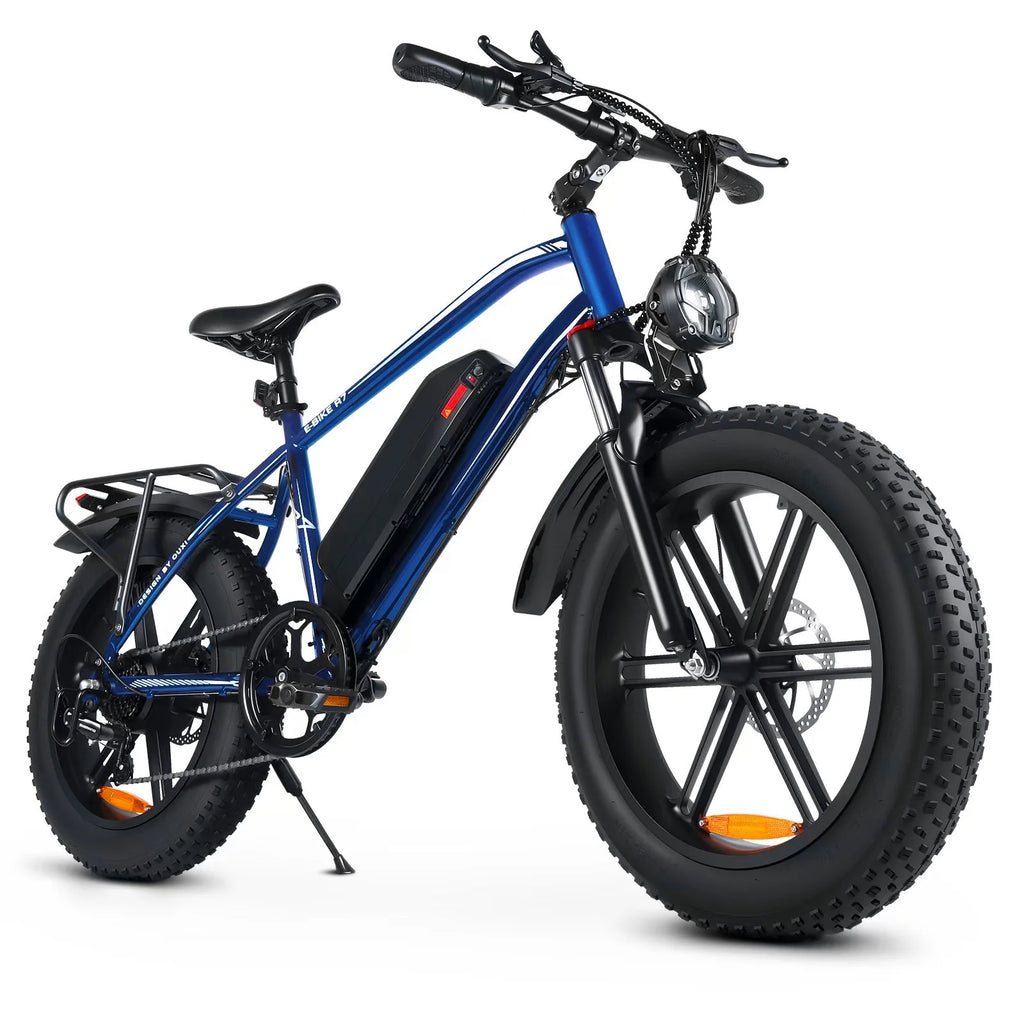 Electric Bike, Peak 1000W Electric Bicycles for Adults, 20X4.0" Fat Tire Ebike, 48V/13AH Battery, 25MPH E-Mountain Bike for Cycling & Off-Road, 7-Speed Front Suspension Ebike for Adults UL2849