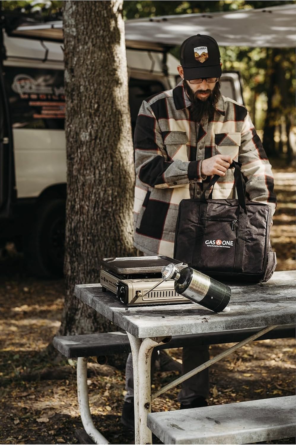 GS-3400P Propane or Butane Stove Dual Fuel Stove Portable Camping Stove - Patented - with Carrying Case Great for Emergency Preparedness Kit