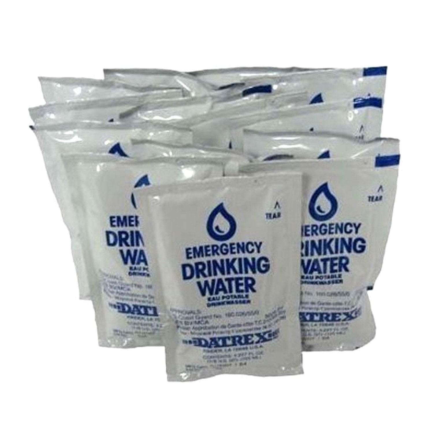 Emergency Water Packet 4.227 Oz - 3 Day/72 Hour Supply (18 Packs) , White