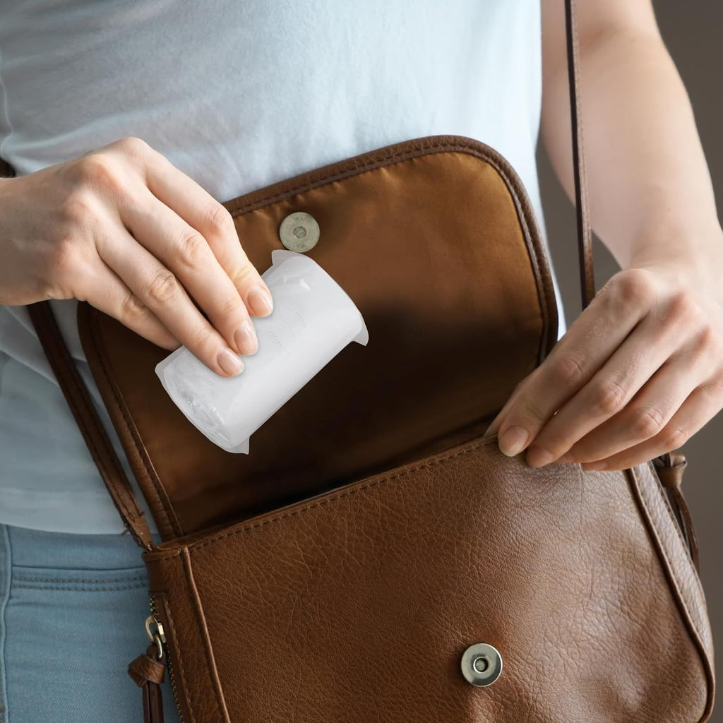 12 Packs Packable Camp Toilet Tissue Soft Travel Toilet Paper - Coreless Travel Size Toilet Paper for Camping Hiking Outdoors