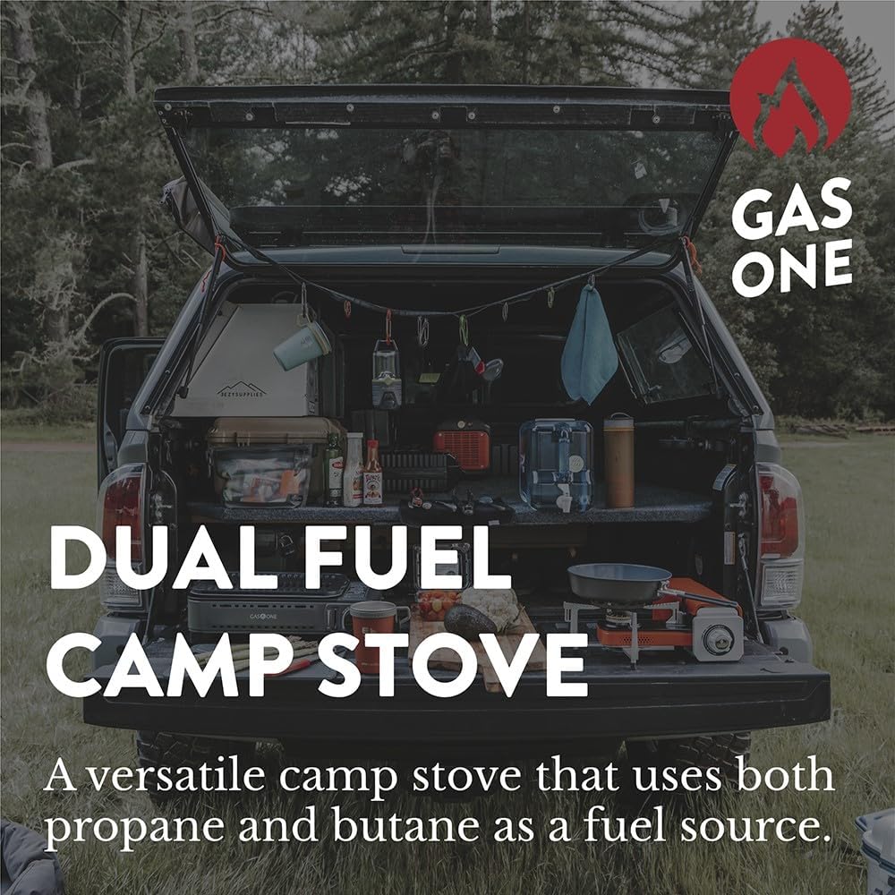 GS-3400P Propane or Butane Stove Dual Fuel Stove Portable Camping Stove - Patented - with Carrying Case Great for Emergency Preparedness Kit