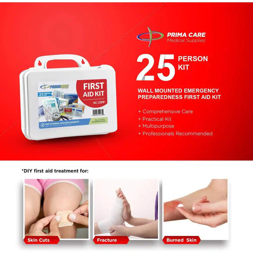 145-Piece 25-Person OSHA Poly First Aid Kit