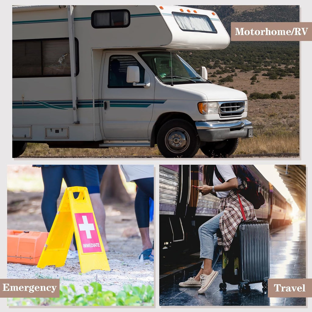 12 Packs Packable Camp Toilet Tissue Soft Travel Toilet Paper - Coreless Travel Size Toilet Paper for Camping Hiking Outdoors