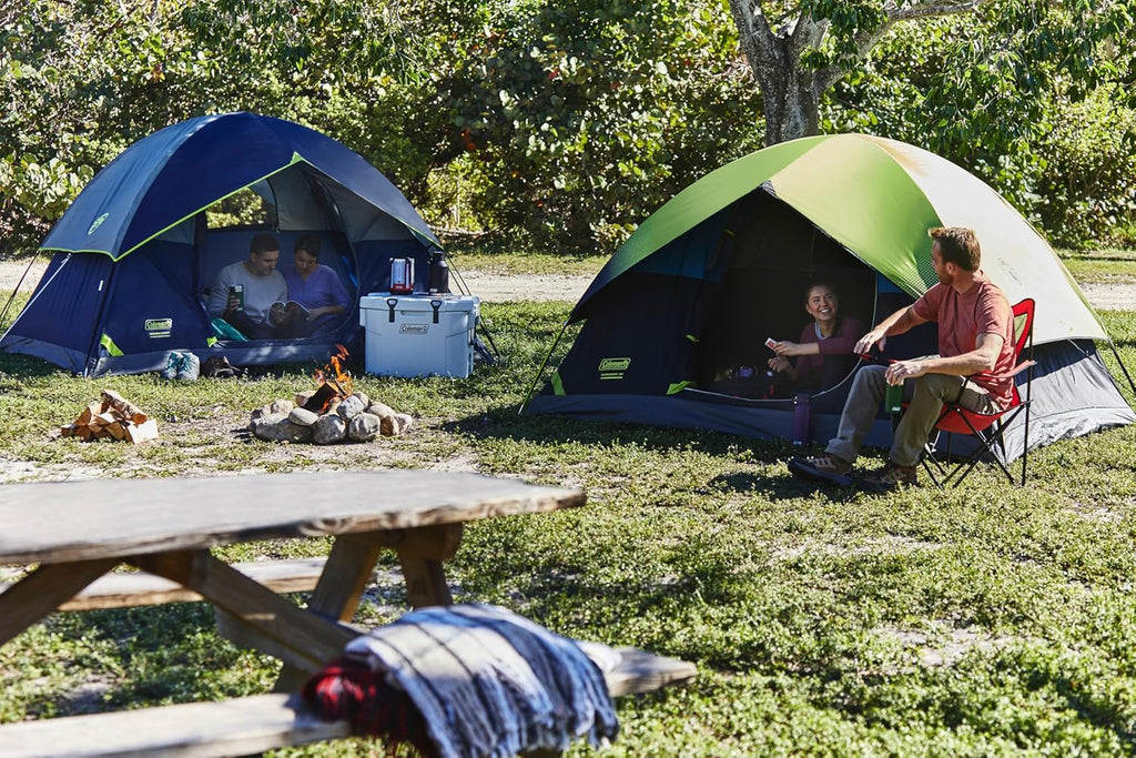 Sundome Camping Tent with Rainfly, 2/3/4/6 Person Tent Sets up in 10 Mins, Weatherproof Shelter for Camping, Festivals, Backyard, Sleepovers, & More