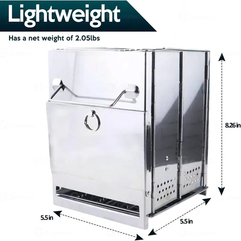 Single Burner Wood Outdoor Stove