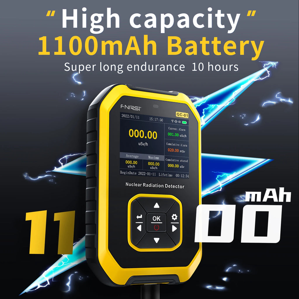 GC-01 Geiger Counter Nuclear Radiation Detector Personal Dosimeter X-Ray Γ-Ray Β-Ray Radioactivity Test Marble Detector