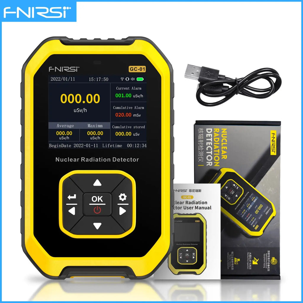GC-01 Geiger Counter Nuclear Radiation Detector Personal Dosimeter X-Ray Γ-Ray Β-Ray Radioactivity Test Marble Detector