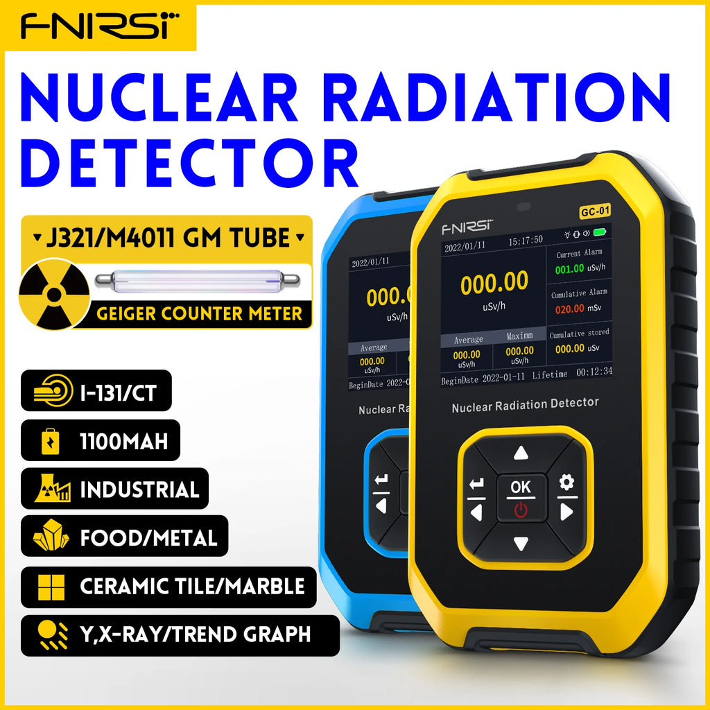 GC-01 Geiger Counter Nuclear Radiation Detector Personal Dosimeter X-Ray Γ-Ray Β-Ray Radioactivity Test Marble Detector
