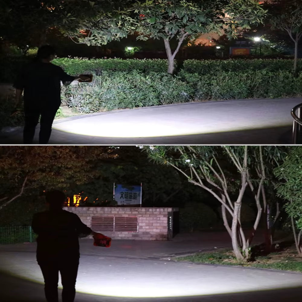 LED Work Light Lamp 18650 Rechargeable Battery Portable Lighting Searchlight for Camping Hunting Floodlight Spotlight Werklamp